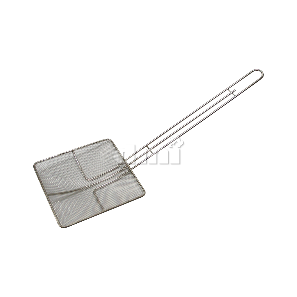 8374-2A  Fryer Skimmer, Square, 6-1/2" x 6-1/2" with 13" Handle