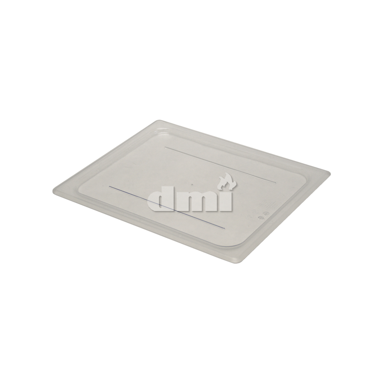 8752-FL  1/2 Size Clear Flat Lid