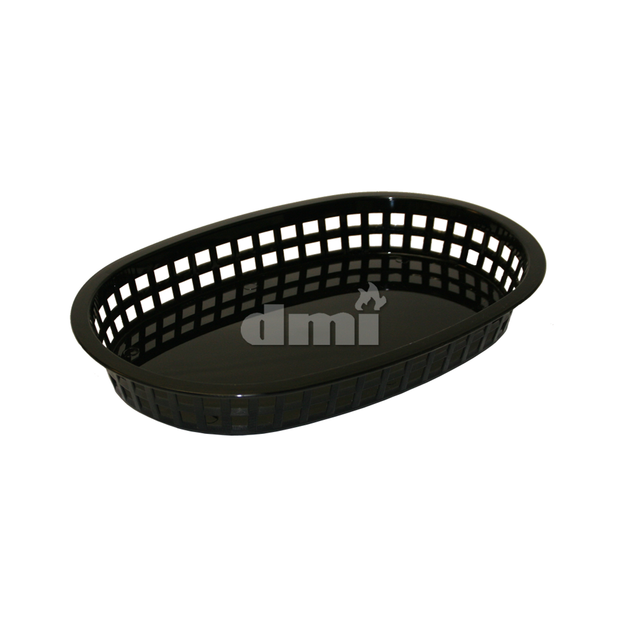 10500-BK  Plastic Oval Basket, Black