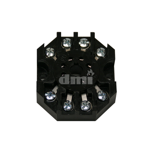 8266  Socket Base for SCR / Control Base, 8 Pin, 10 AMP - 600V Max