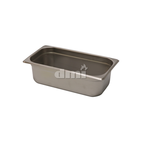 8763-4  1/3 Size Stainless Steel Pan, 4" Deep