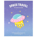 Kawaii Pink Color UFO Flying In Universe Iron On Patch ( Cover )
