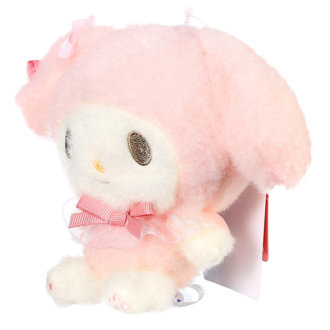 Sanrio Softly My Melody Fluffy Stuffed Toy Charm ( Side View )
