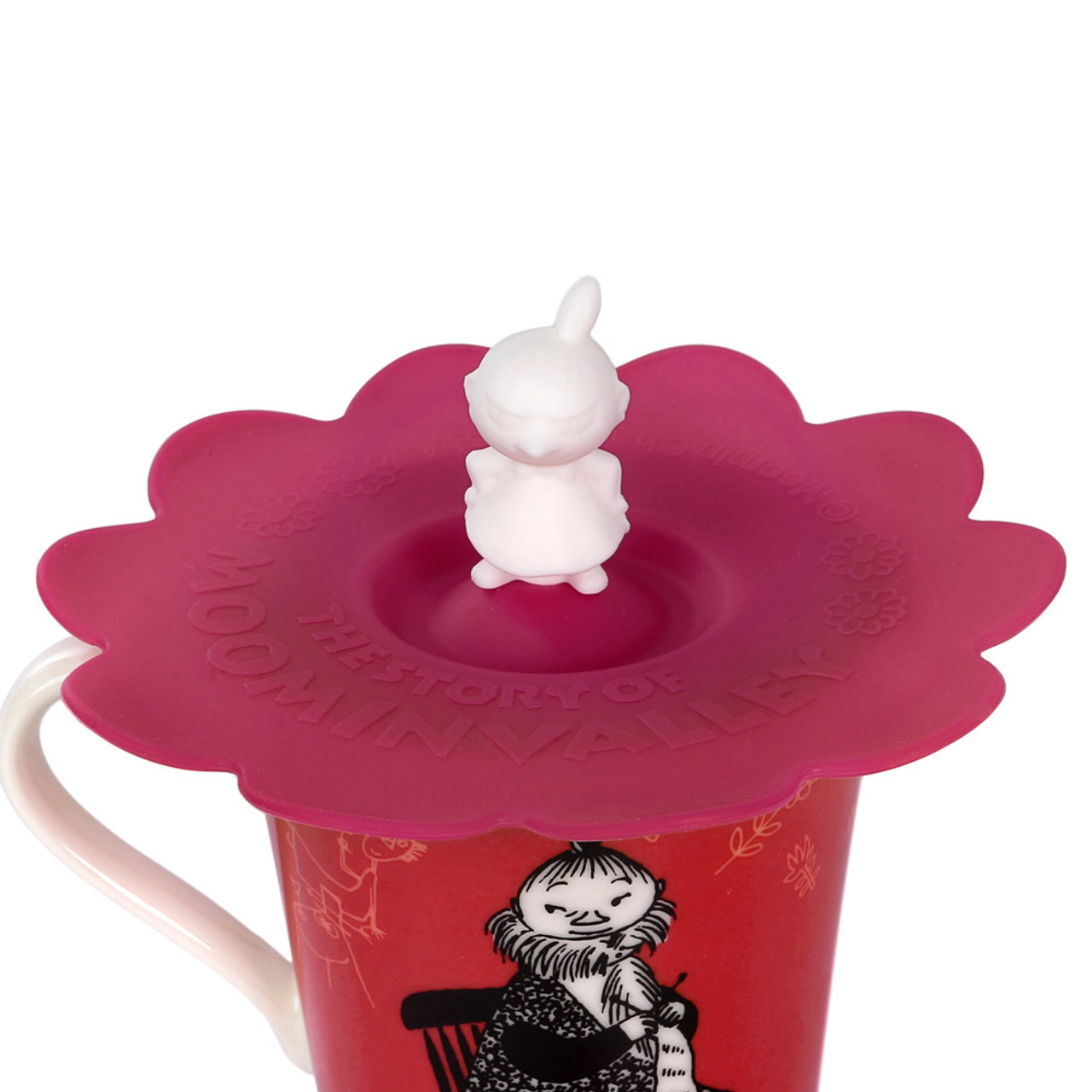 Moomin Valley Red Silicone Cup Lid - Snufkin