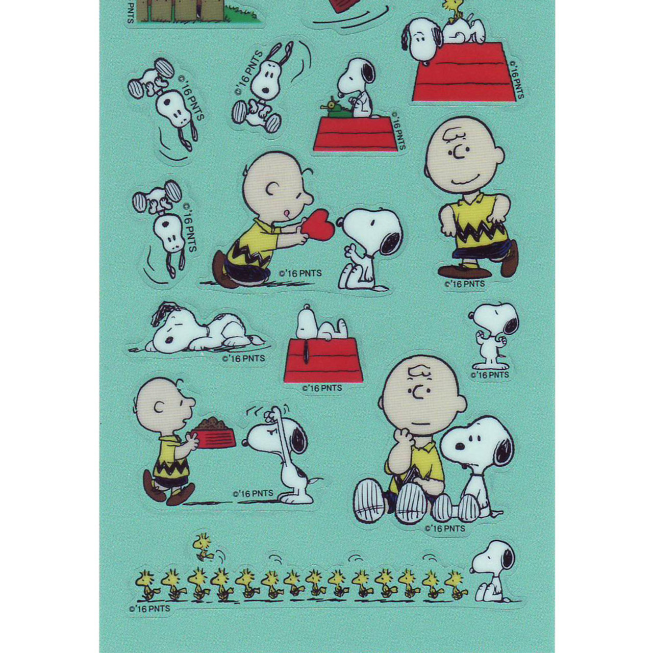 Snoopy play with Charlie Brown Sticker - SNST1521