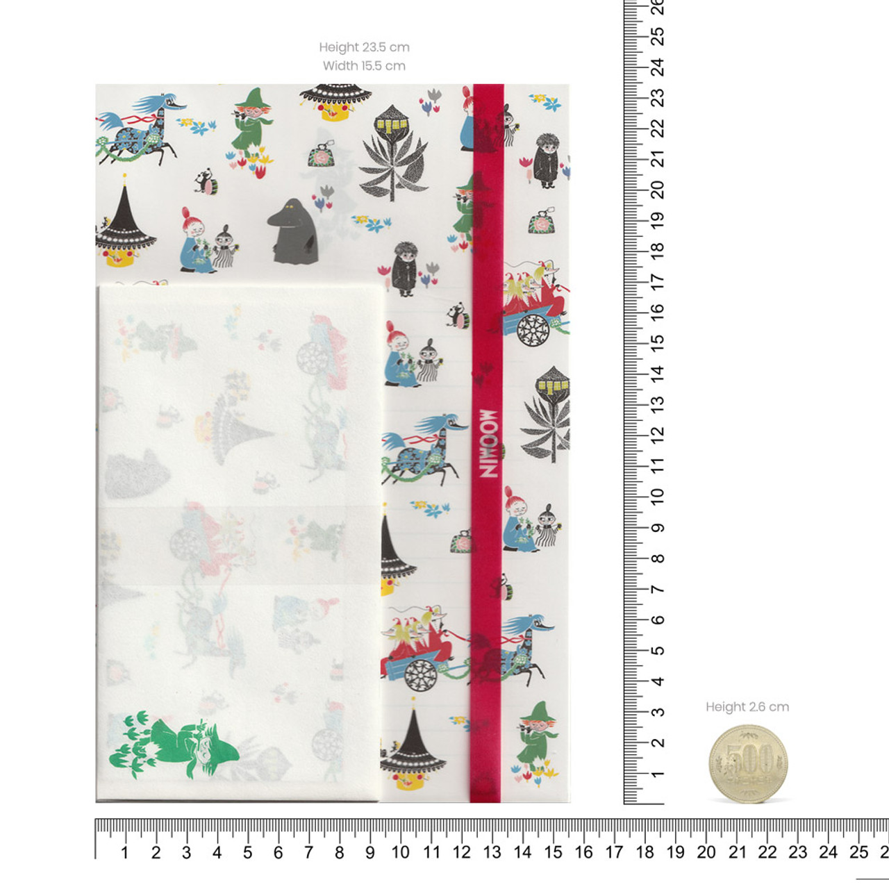 Moomin Snufkin Gather Friends Envelope Set - AD045-55 ( Proportion )