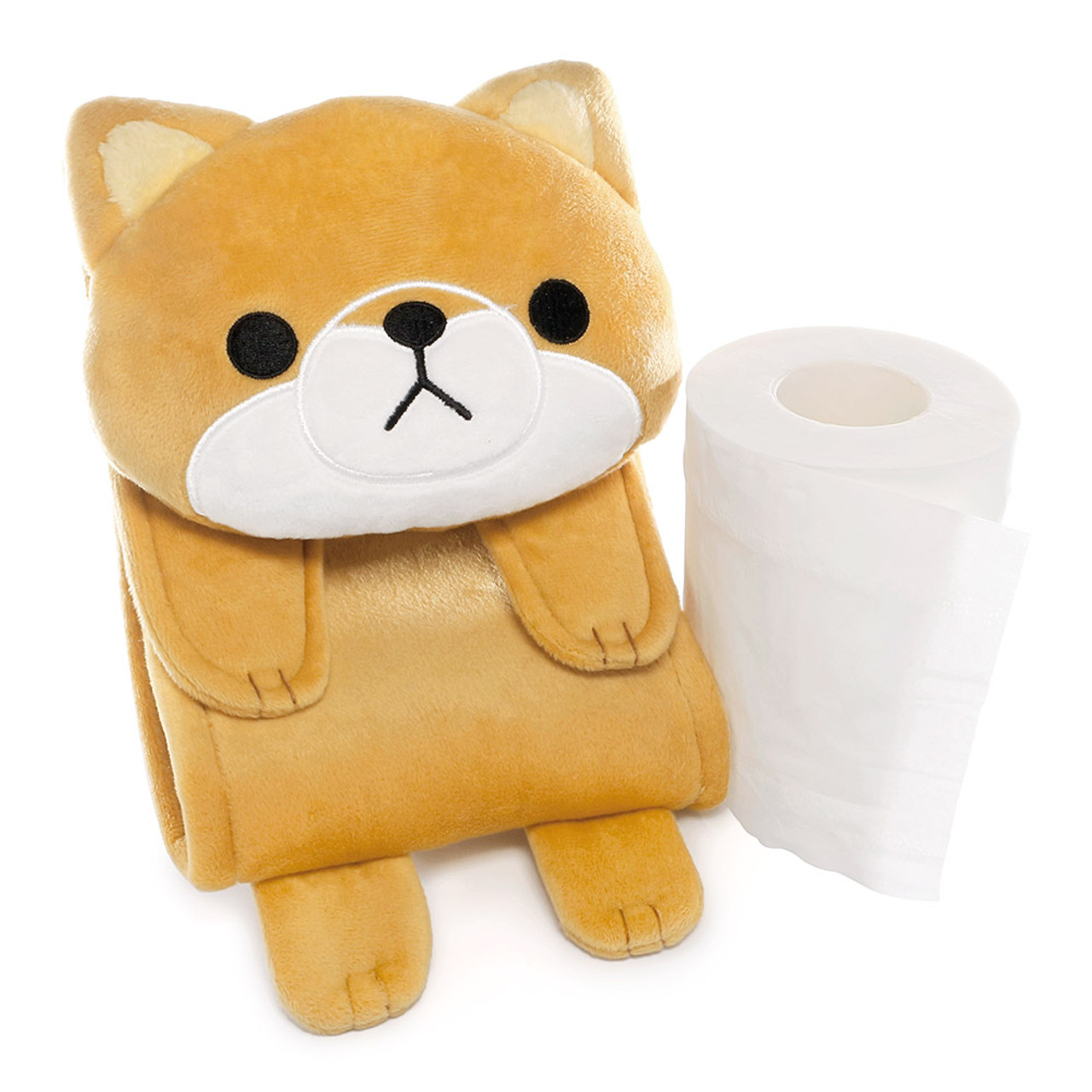 Meiho Shiba Inu Dog Toilet Roll Holder Plush Cover | Cutewares