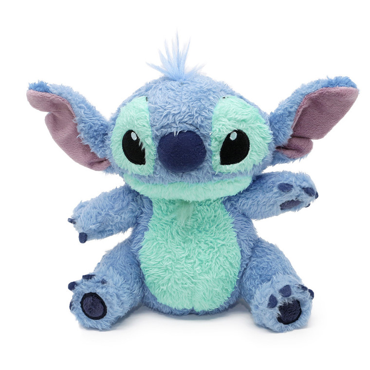 Japan Disney Stitch Fluffy Stuffed Animal ( Front View )
