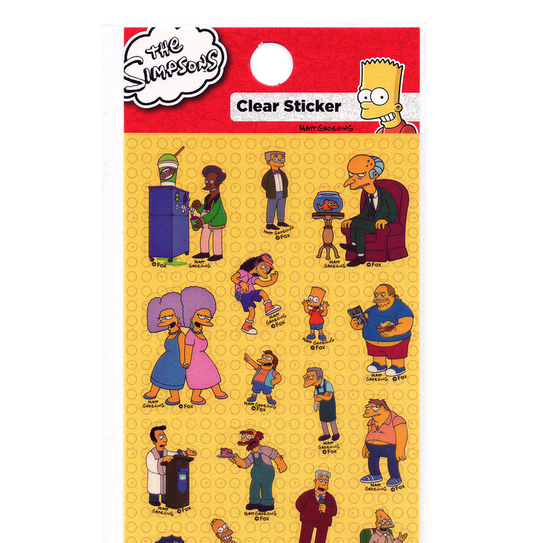The Simpsons Clear Sticker SSST186 ( Top Part View )