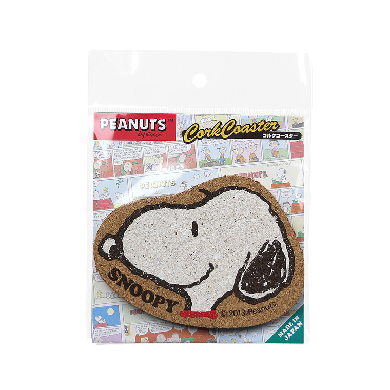 Japan Snoopy Side View Printed Cork Coaster ( Front View )