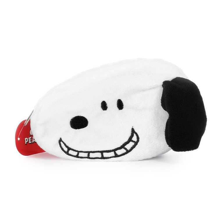 Snoopy Head With Smile Plush Pencil Case ( Front View )
