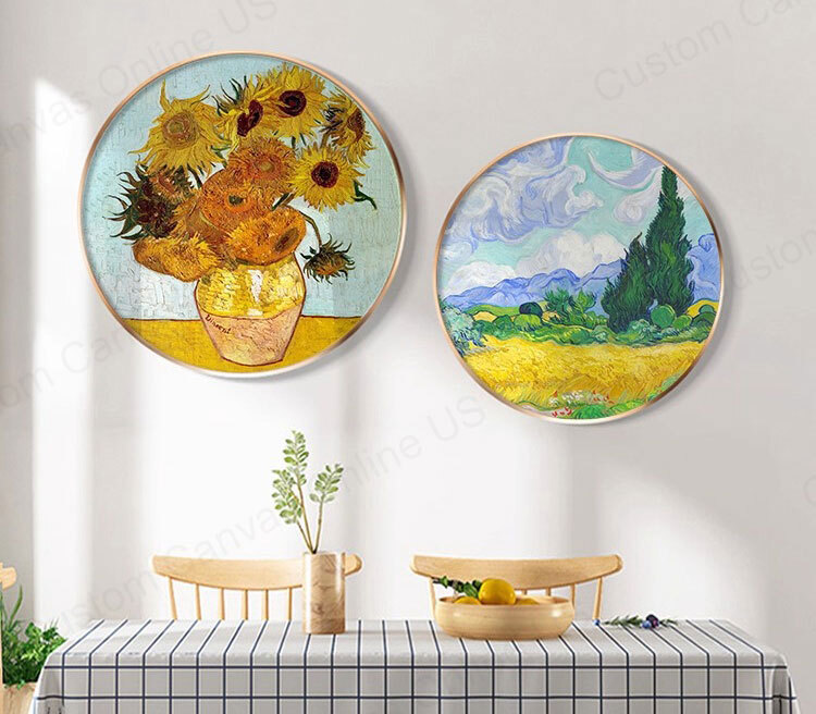 Round Canvas Prints