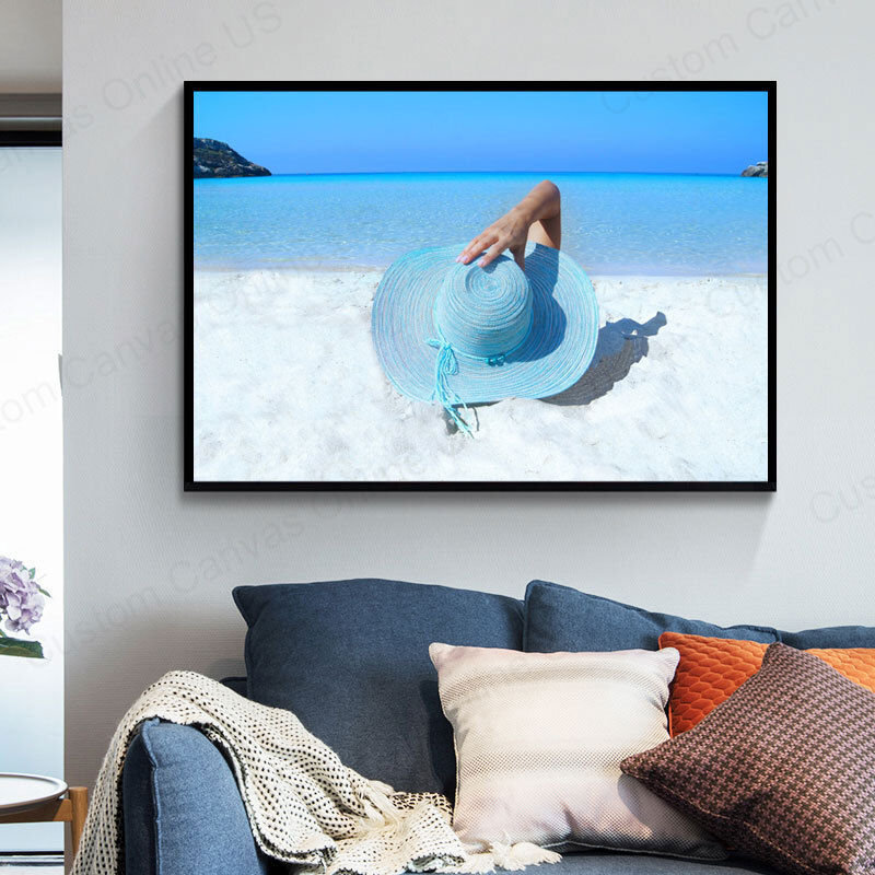 Custom floating frame for canvas for home decor