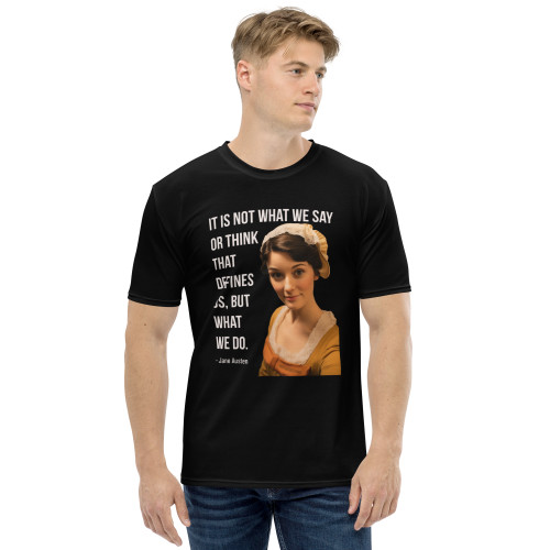 Jane Austen Men's Black t-Shirt