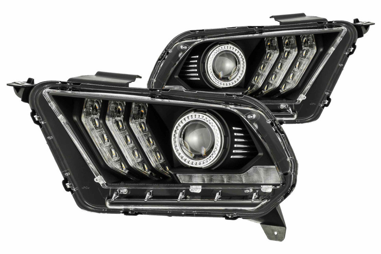 '10-'12 Ford Mustang AlphaRex Pro HALOGEN Headlights