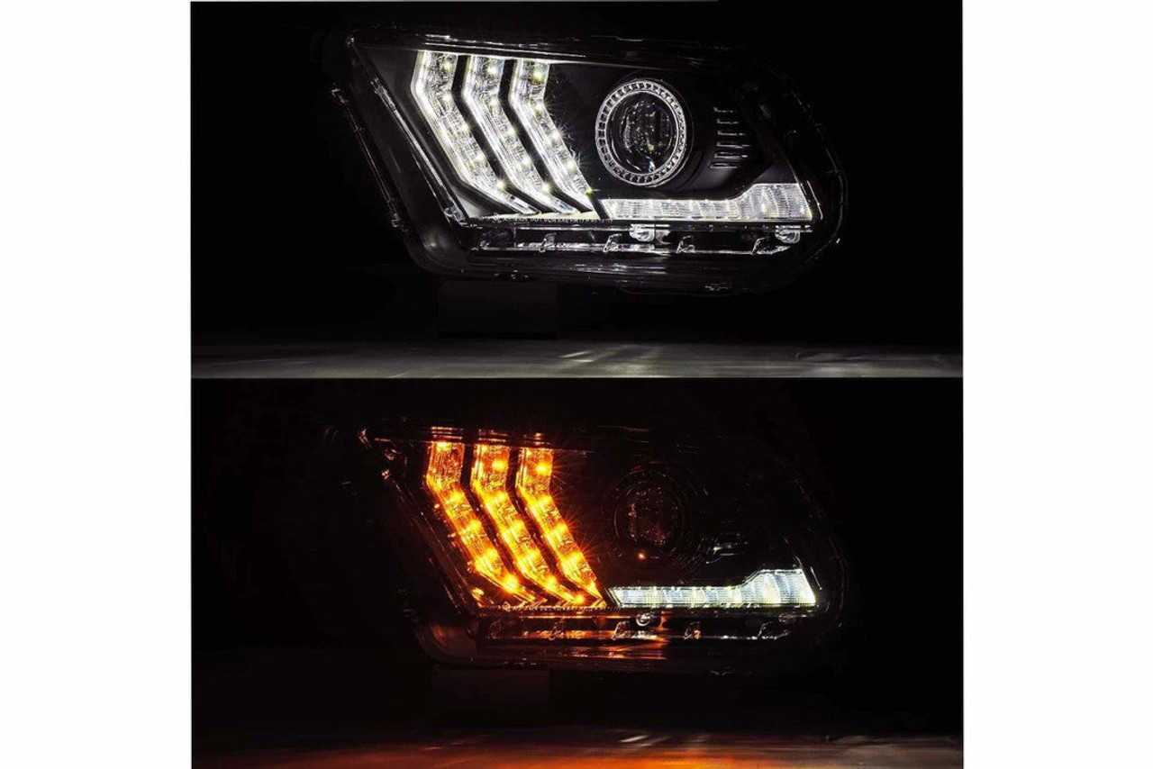 '10-'12 Ford Mustang AlphaRex Pro HALOGEN Headlights