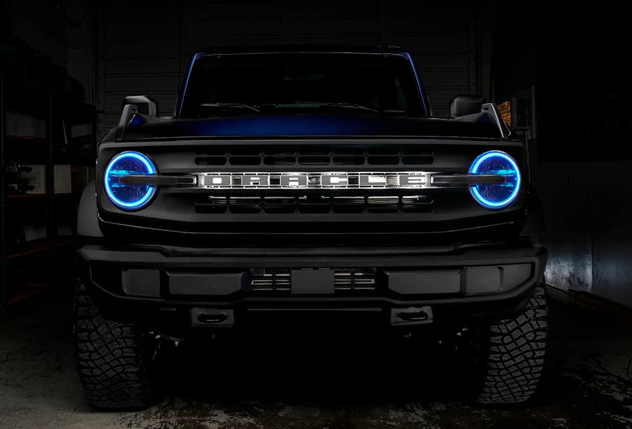 '21+ Ford Bronco Colorshift® RGB+W Headlight Halo Upgrade Kit