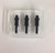 Marco 101 LED self-inking pens, 3 pack, white ink