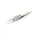 Blink Bonn Forceps Straight 0.25mm toothed O/L 90mm, Single Use, Box of 10