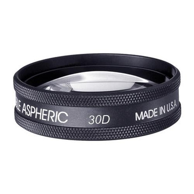 Clearance Volk 30D Large Aspheric Lens, Yellow, 43mm, with Black Ring