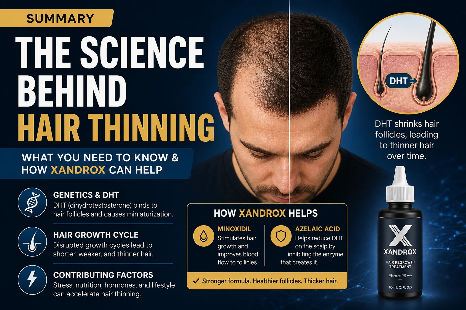 The Science Behind Hair Thinning: What You Need to Know (And How Xandrox Can Help)