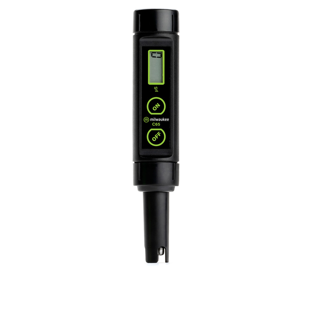 Milwaukee C65 Low Range Waterproof  Conductivity Pen with ATC and Replaceable Electrode