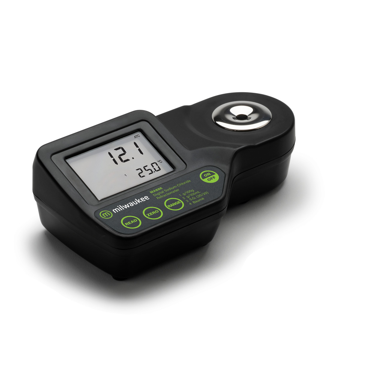 Milwaukee MA886 Digital Refractometer to Determine Sodium Chloride
