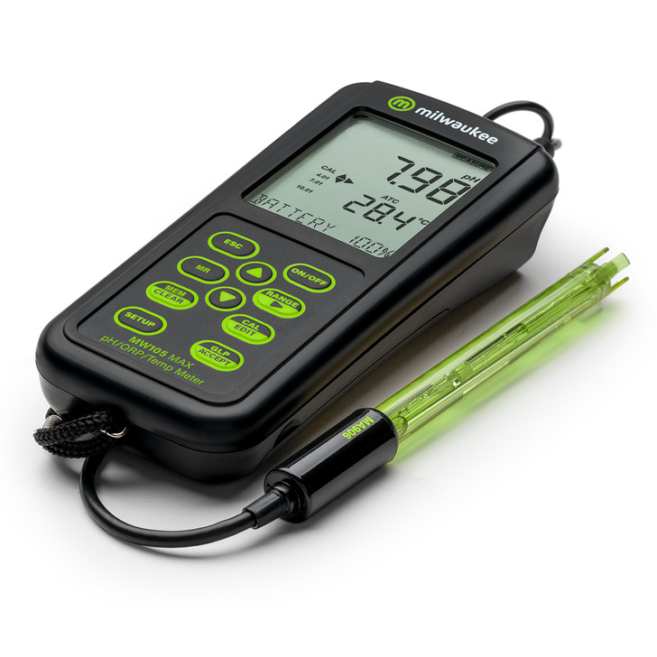 Milwaukee MW105 MAX Waterproof pH/ORP/Temp Portable Meter