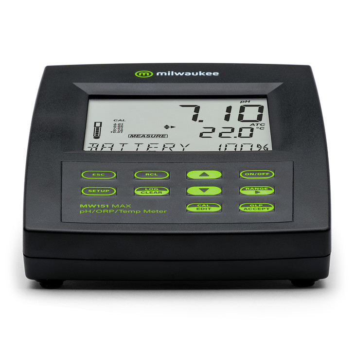 Milwaukee MW151 MAX pH/ORP/Temp Logging Bench Meter
