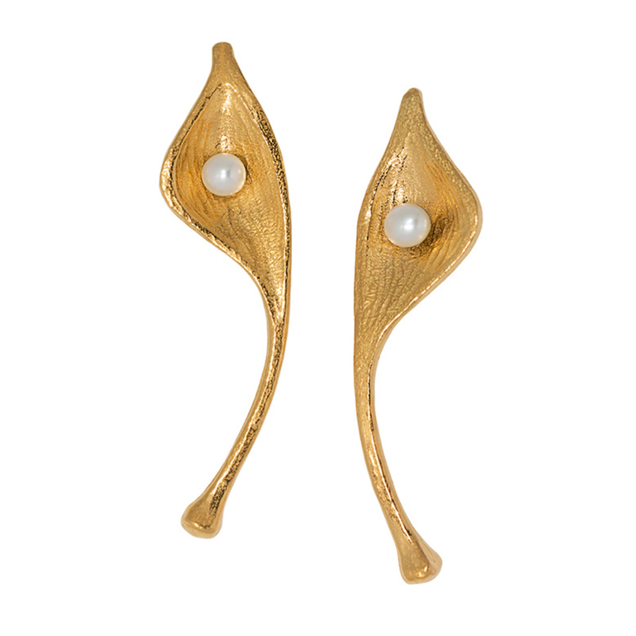 Petal 18kt Fairmined Gold Post Earrings