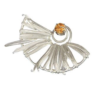 True Love Pendant from Aleksandra Vali | Sterling Silver and Citrine