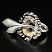 Jacob Keleher's Grey Diamond Cabochon Bar Cuff