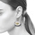 Oval Flourishing Earrings from Liaung Chung Yen | Sterling Silver with floral buds handmade from 22 Karat Gold Bimetal and 18 Karat Gold beaded wire | pierced