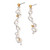 Asymmetrical Recollection III Earrings from Aleksandra Vali | Sterling Silver and 18 Karat Yellow Gold