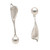 Winding Breeze Pearl Earrings from Aleksandra Vali, Modern Art Jewelry | Sterling Silver and Akoya Pearls