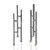 Morgan Amirani Modern Art Jewelry | Argentium Silver and 3 mm Gray Spinel set in 18 Karat Gold bezels | Dare to Dazzle Earrings
