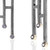 Morgan Amirani Modern Art Jewelry | Argentium Silver and 3 mm Gray Spinel set in 18 Karat Gold bezels | Dare to Dazzle Earrings Crop