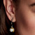 Pearl and Diamond Drop Earrings from Brenda Smith | Oxidized Sterling Silver and 18 Karat Yellow Gold | Pearl and Diamonds