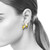 Contemporary Jewelry, Pearl Wing Earrings from Judith Neugebauer | Sterling Silver and 23 Karat Gold Leaf | Freshwater Pearls