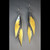 Contemporary Jewelry, Feather Earrings from Judith Neugebauer | Oxidized Silver