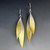 Contemporary Jewelry, Feather Earrings from Judith Neugebauer |  Gold, Sterling Silver