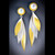 Contemporary Jewelry, Golden Wings Earrings from Judith Neugebauer | Sterling Silver and 23 Karat Gold Leaf | Freshwater Pearls Contemporary Jewelry, Golden Wings Earrings from Judith Neugebauer | Sterling Silver and 23 Karat Gold Leaf | Freshwater Pearls