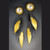 Contemporary Jewelry, Golden Wings Earrings from Judith Neugebauer |Oxidized Sterling Silver and 23 Karat Gold Leaf | Freshwater Pearls Contemporary Jewelry, Golden Wings Earrings from Judith Neugebauer |Oxidized Sterling Silver and 23 Karat Gold Leaf | Freshwater Pearls