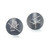 Freeform Post Earrings from Suzanne Schwartz | Oxidized Silver and Fine Silver Stitching