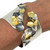 Tri Layer Bracelet on Model from Suzanne Schwartz | 22 Karat Gold Bi-metal and Argentium Silver Tri Layer Bracelet on Model from Suzanne Schwartz | 22 Karat Gold Bi-metal and Argentium Silver