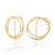 Drawing No 2 Earrings | Gold Plated Brass | Handmade Contemporary Jewelry by Mia Hebib