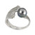 Unique Contemporary Jewelry from Aleksandra Vali | Sterling Silver and Black Akoya Pearl Unique Contemporary Jewelry from Aleksandra Vali | Sterling Silver and Black Akoya Pearl