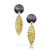 Black & Gold Tadpole Earrings | Gold and Oxidized Silver | Handmade Contemporary Jewelry by Jacob Keleher