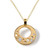 Circle Infinite Pendant by Susan Crow | 18 Karat Certified Fairmined Yellow Gold and Diamonds 