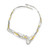 Jigsaw Necklace | Argentium Silver, Oxidized Silver  23 Karat Gold | Handmade Art Jewelry by Suzanne Schwartz